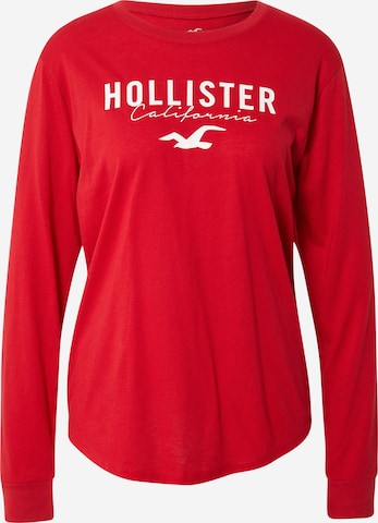 T-shirt HOLLISTER en rouge : devant