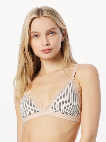 Tommy Hilfiger Underwear Triangel BH in Beige: voorkant