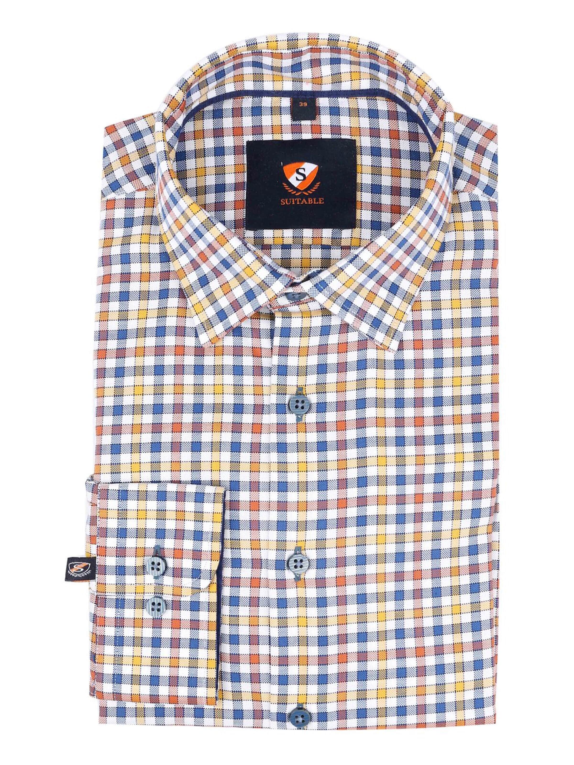 Suitable Slim fit Overhemd in Gemengde kleuren: voorkant