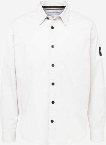 Calvin Klein Jeans Klasický střih Košile – bílá: přední strana