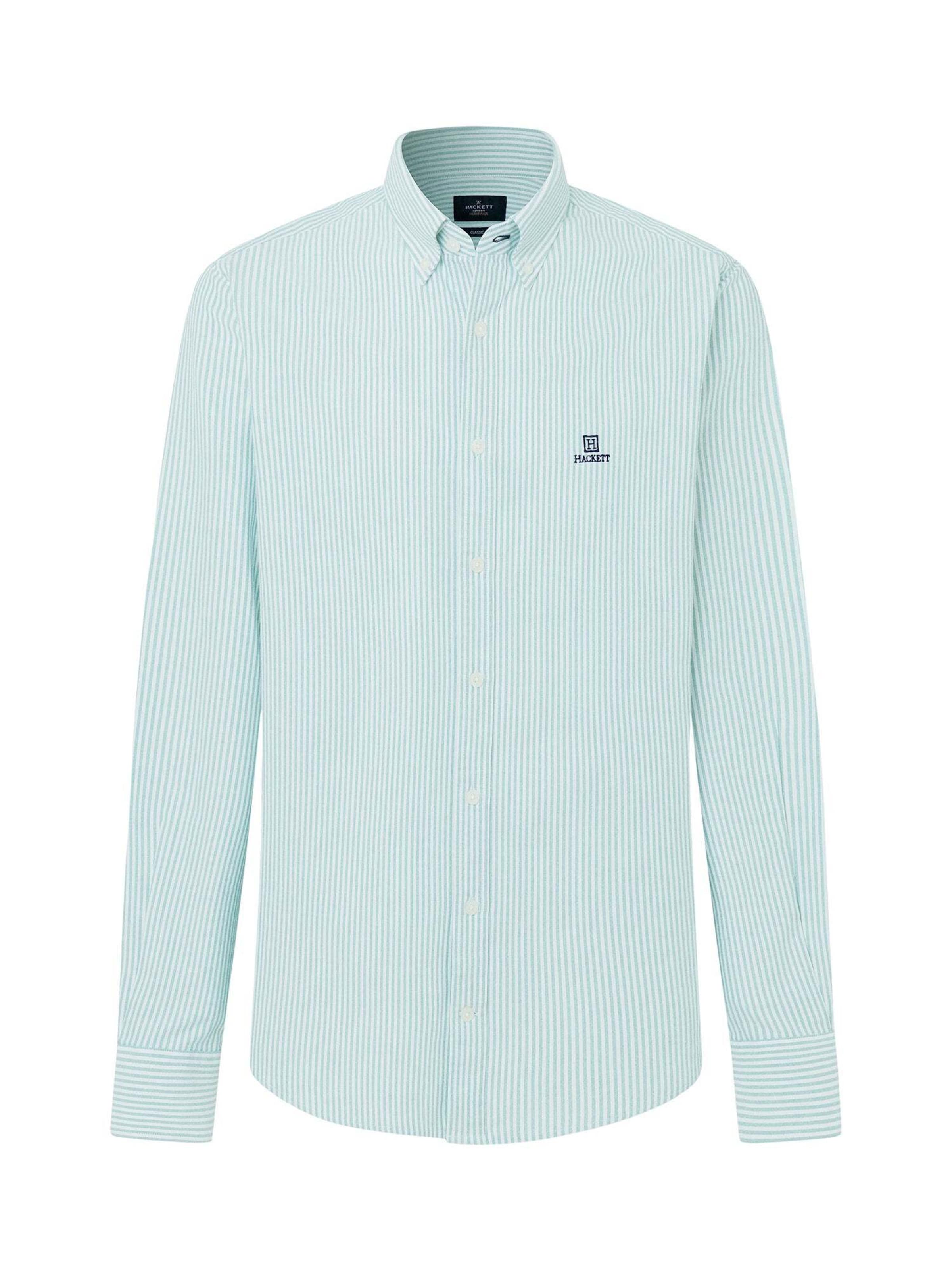 Hackett London Button Up Shirt in XXXL in Green / White, Item view