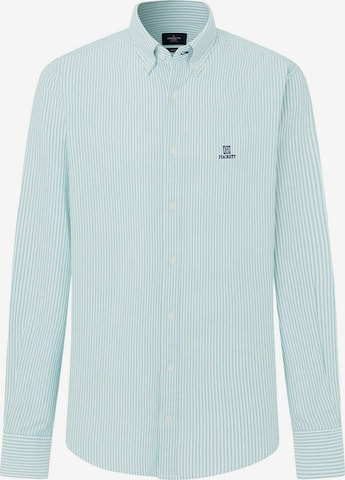 Hackett London Regular fit Overhemd in Groen: voorkant