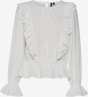 VERO MODA Bluza | bela barva: sprednja stran