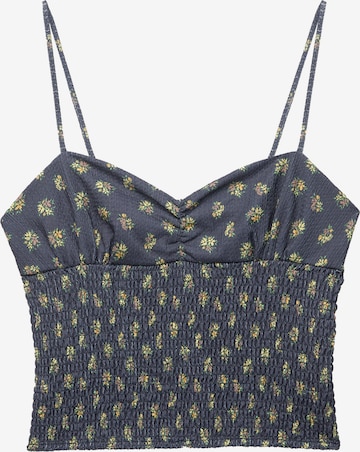 Pull&Bear Top 'PACIFIC' in Blue: front