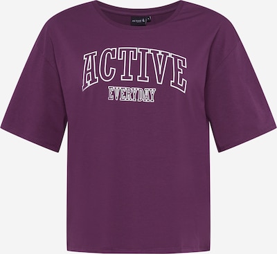 Active by Zizzi Performance shirt 'ANING' in Aubergine / White, Item view