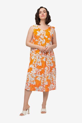 Robe Ulla Popken en orange : devant