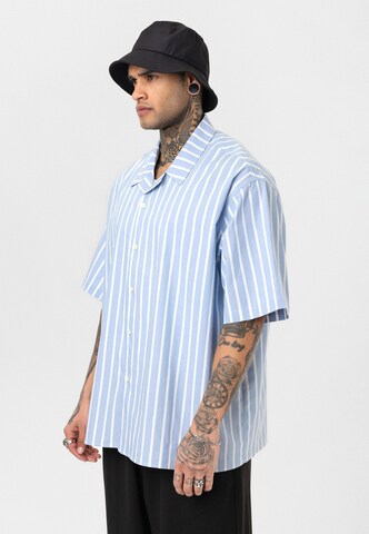 Dandalo Comfort fit Button Up Shirt 'Job' in Blue