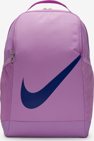 NIKE Sports Backpack 'Brasilia' in Purple: front