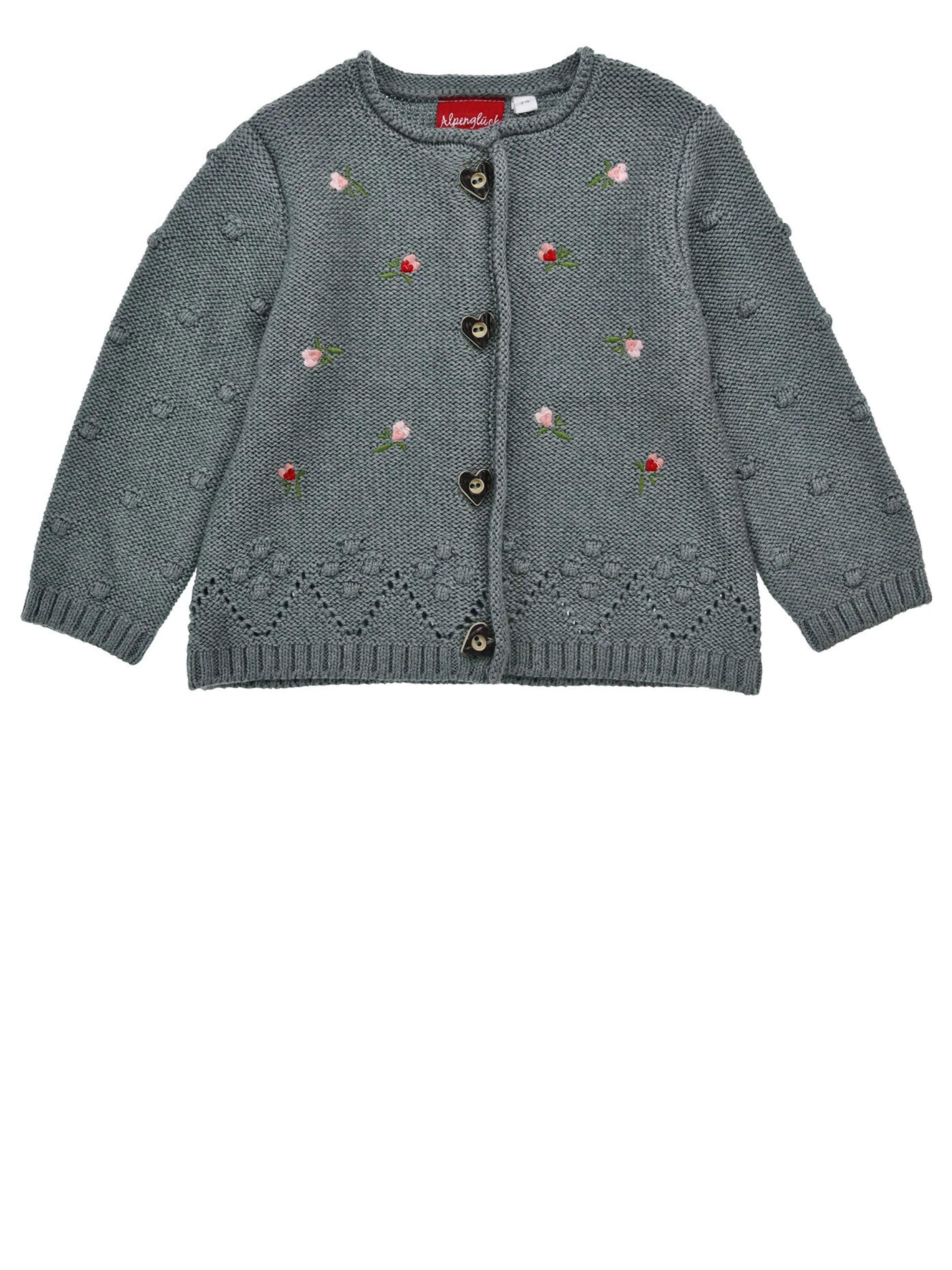 BONDI Knit Cardigan in Green: front