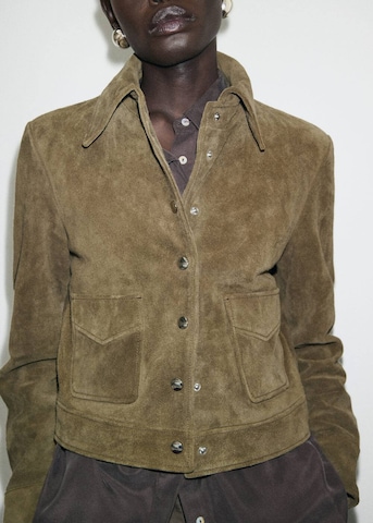 MANGO Between-Season Jacket in Green