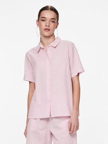 Camicia da donna 'SALLY' di PIECES in rosa: frontale