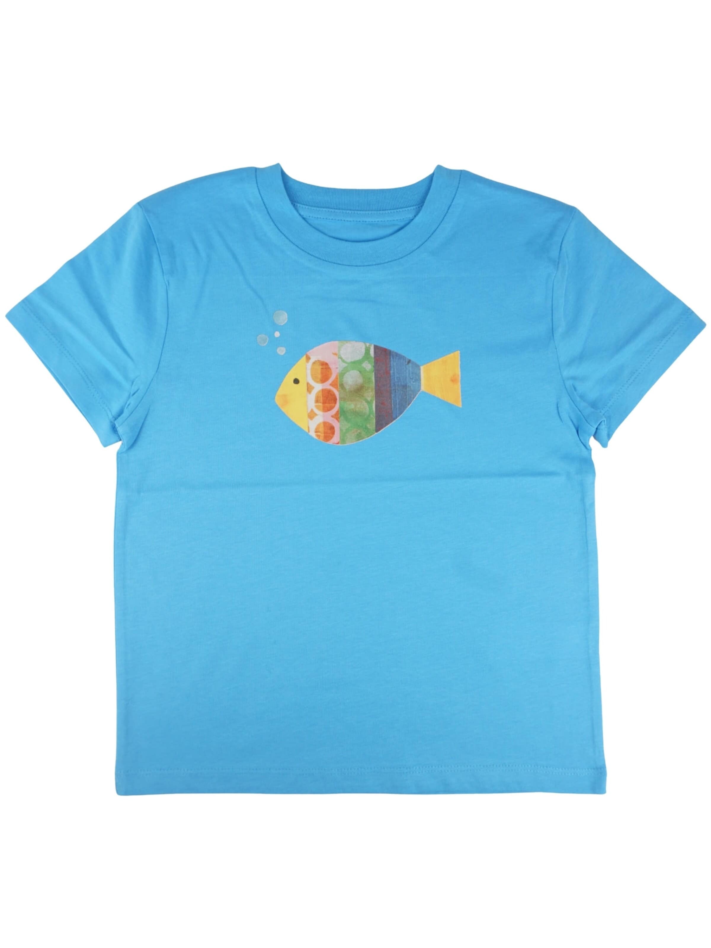 MelaDi Shirt 'Fisch'‌‌‌‌‌‌ in Blau: Vorderseite