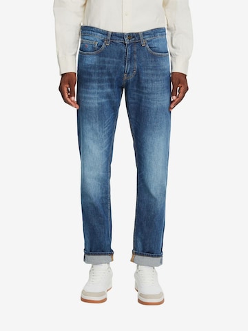 ESPRIT Slimfit Jeans in Blauw: voorkant