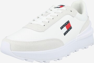 Sneaker bassa di Tommy Jeans in bianco: frontale