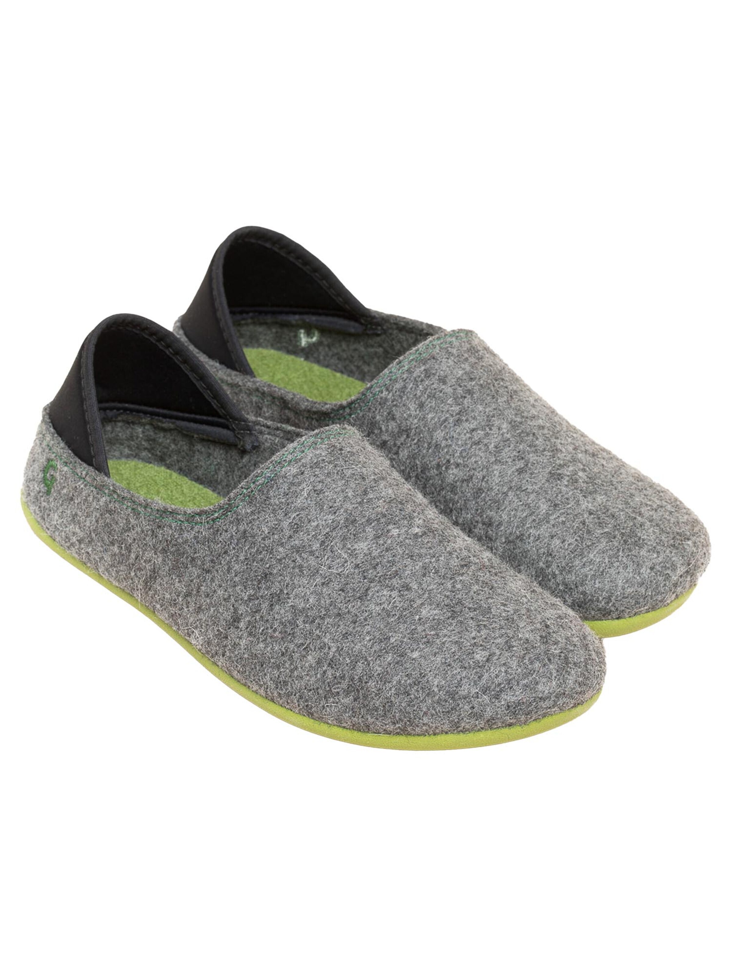 Gottstein Classic Flats 'Wool Slip-On' in Grey