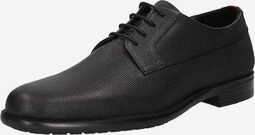 HUGO - Zapatos con cordón 'Kyron Derb' en negro: frente