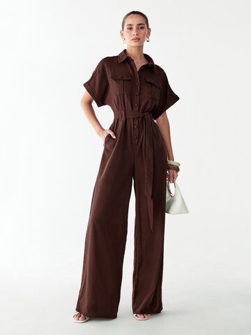 BWLDR Ολόσωμη φόρμα 'Ara' σε καφέ: μπροστά