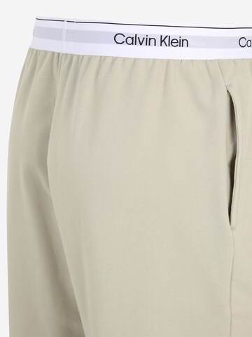 Calvin Klein Underwear Normalny krój Spodnie od piżamy w kolorze zielony