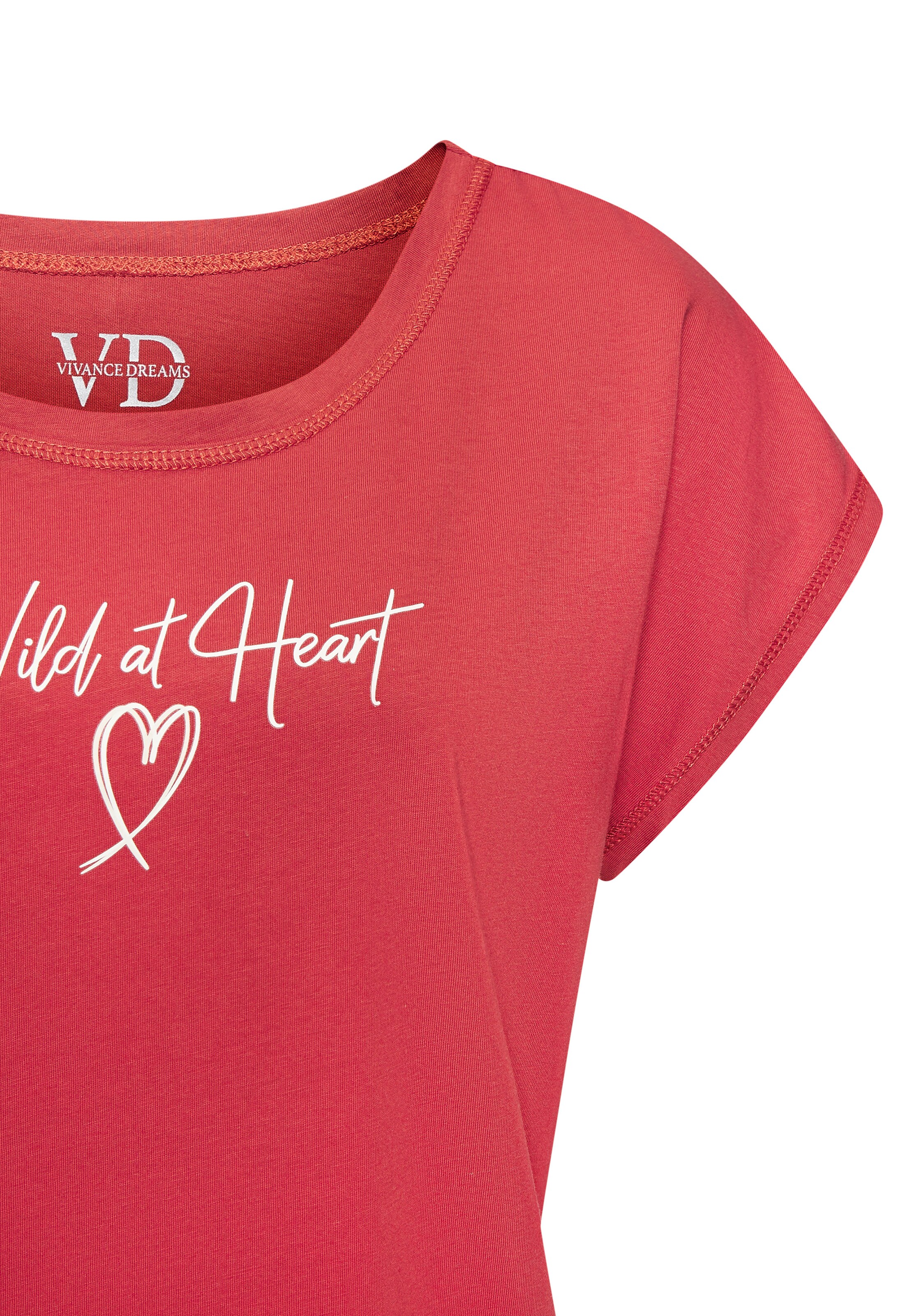 Chemise de nuit VIVANCE en rouge