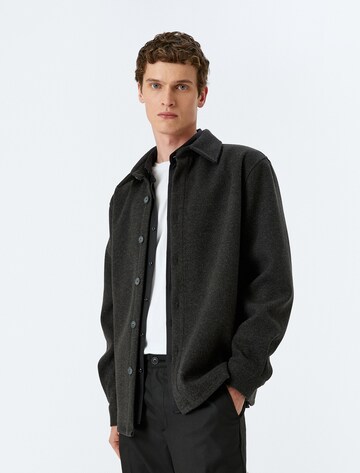 Koton Regular Fit Hemd in Grau: Vorderseite