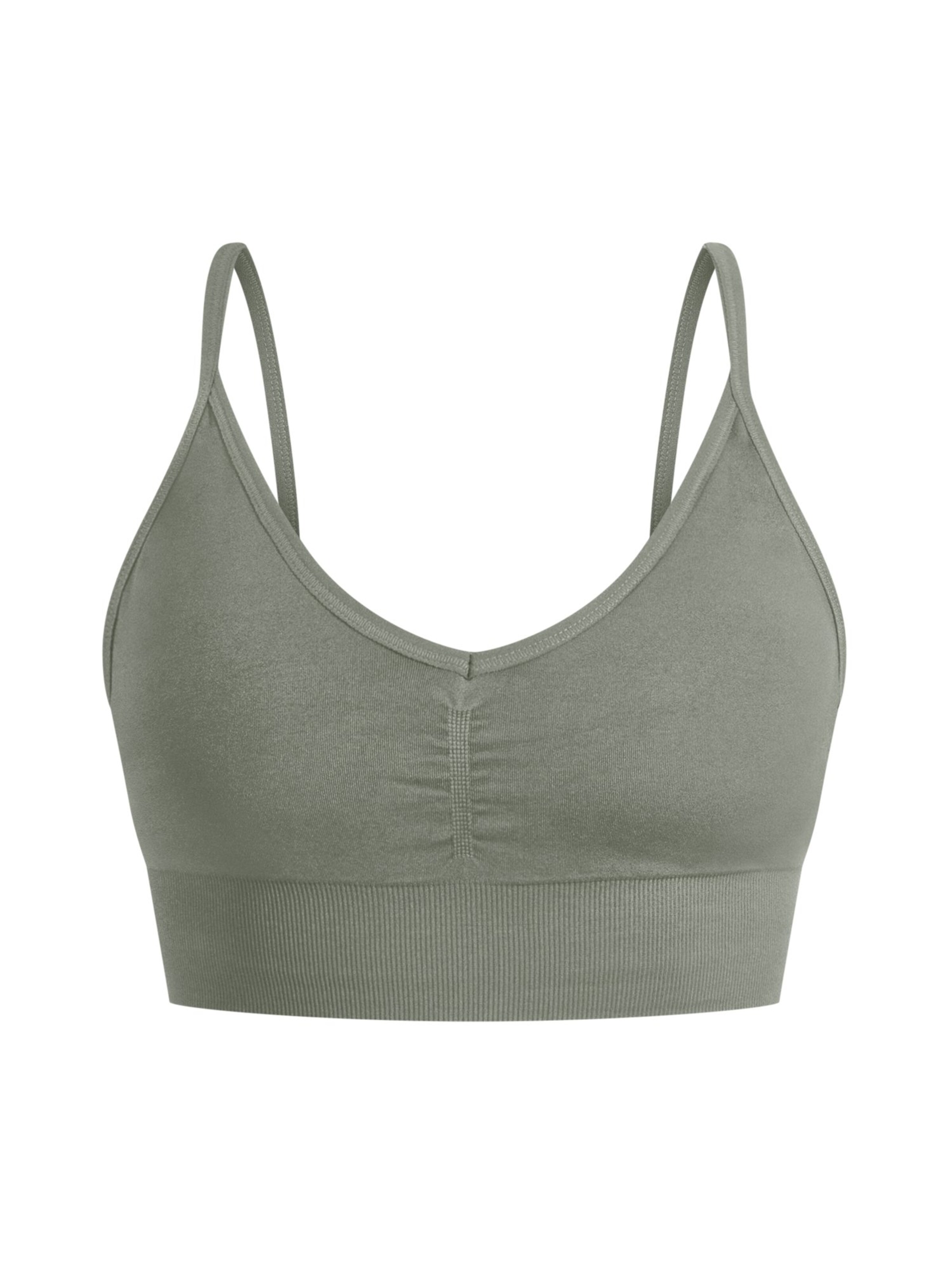 Smilodox Bustier Sport bh in Groen: voorkant
