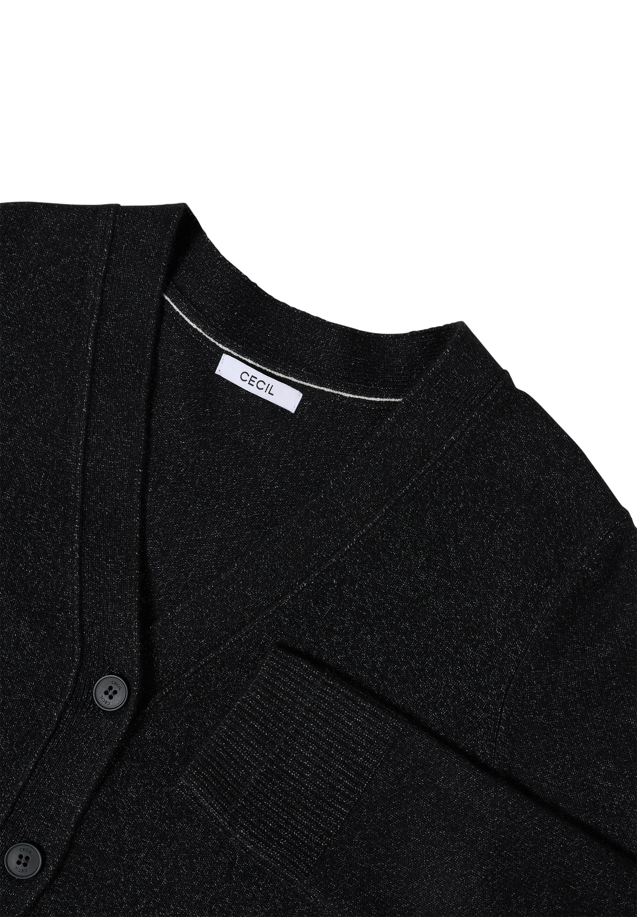 CECIL Knit Cardigan in Black
