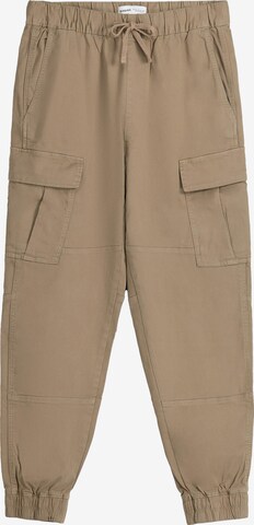 Bershka Cargobroek in Beige: voorkant