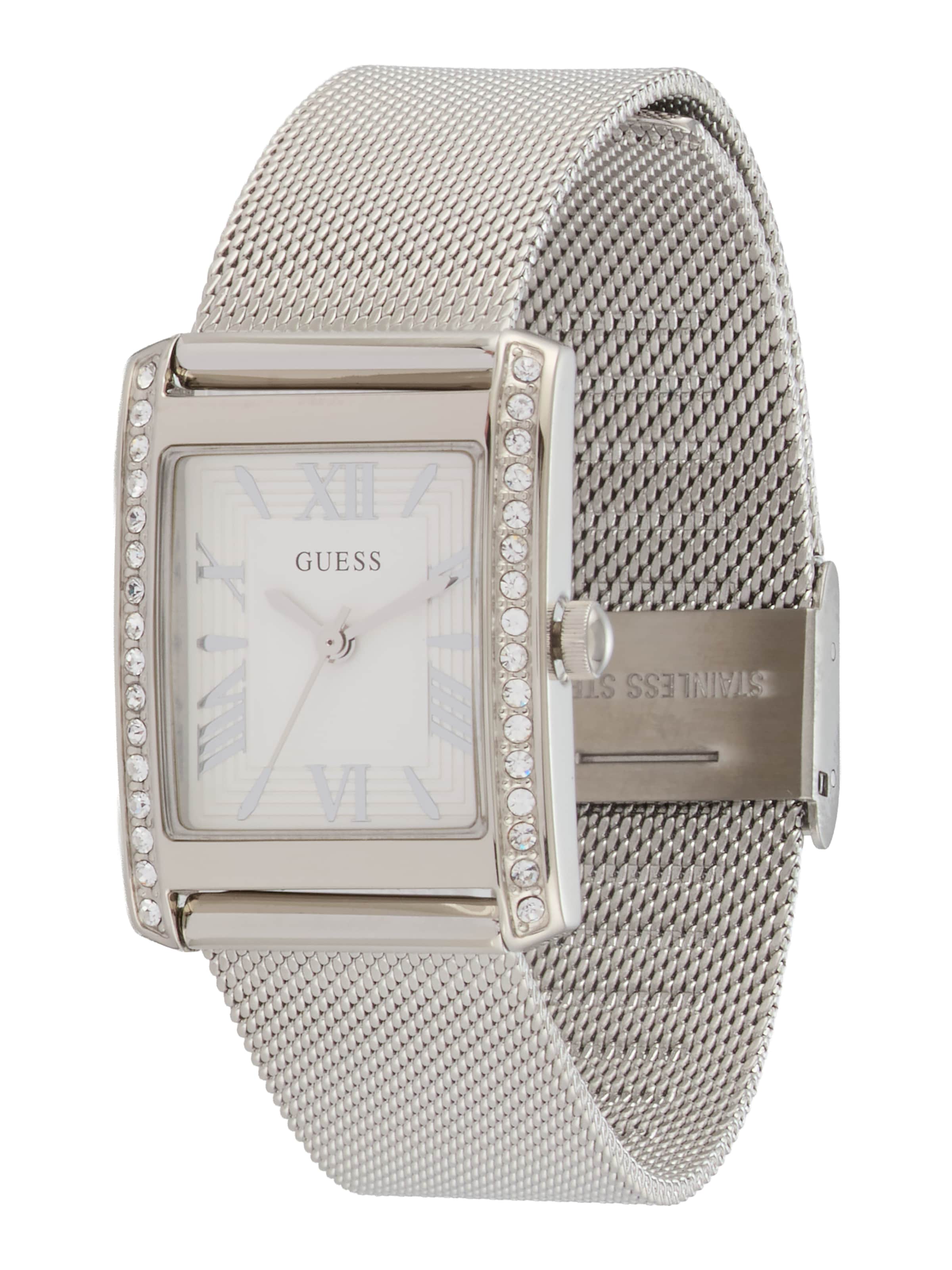 GUESS Analoginen kello 'BONNET' värissä hopea: etupuoli