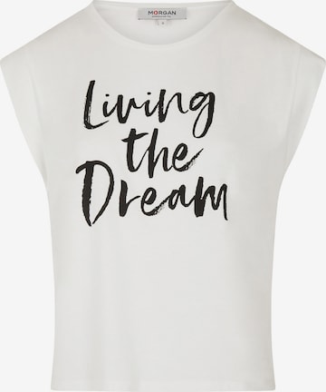 Morgan - Camiseta 'DREAM' en blanco: frente