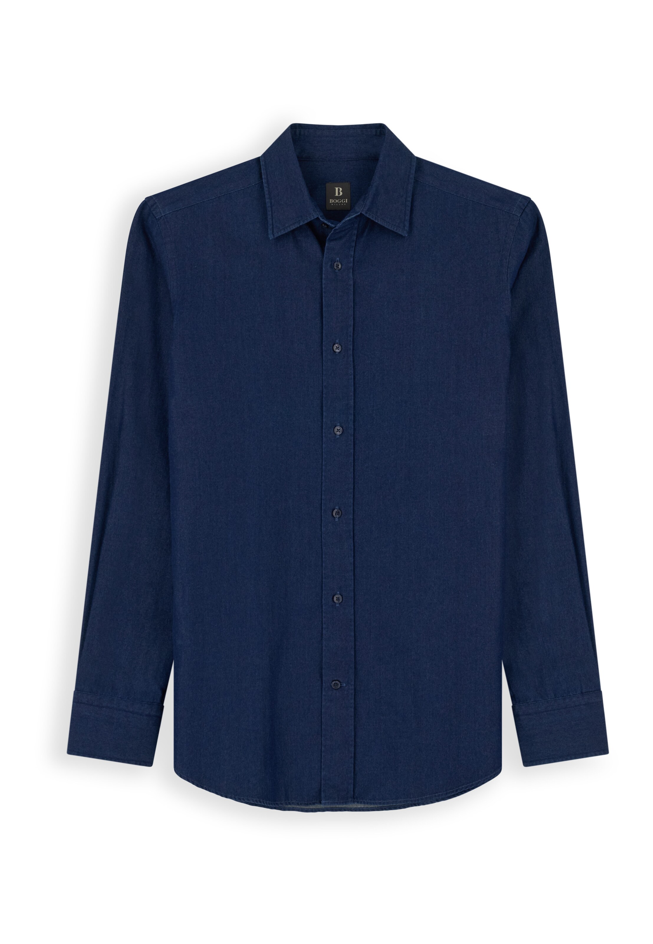 Boggi Milano Regular fit Button Up Shirt in Blue: front