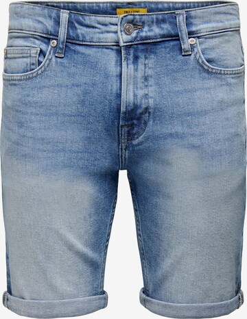 Only & Sons Regular Jeans in Blauw: voorkant