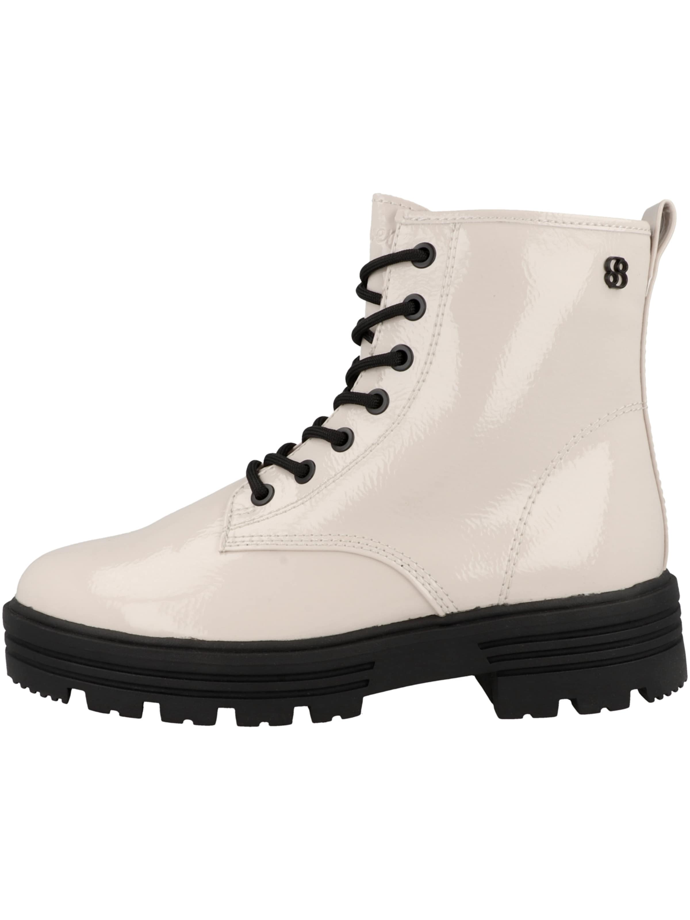 s.Oliver Lace-up bootie in Beige