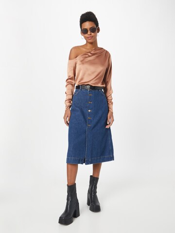Notes du Nord - Blusa 'Frances' en marrón