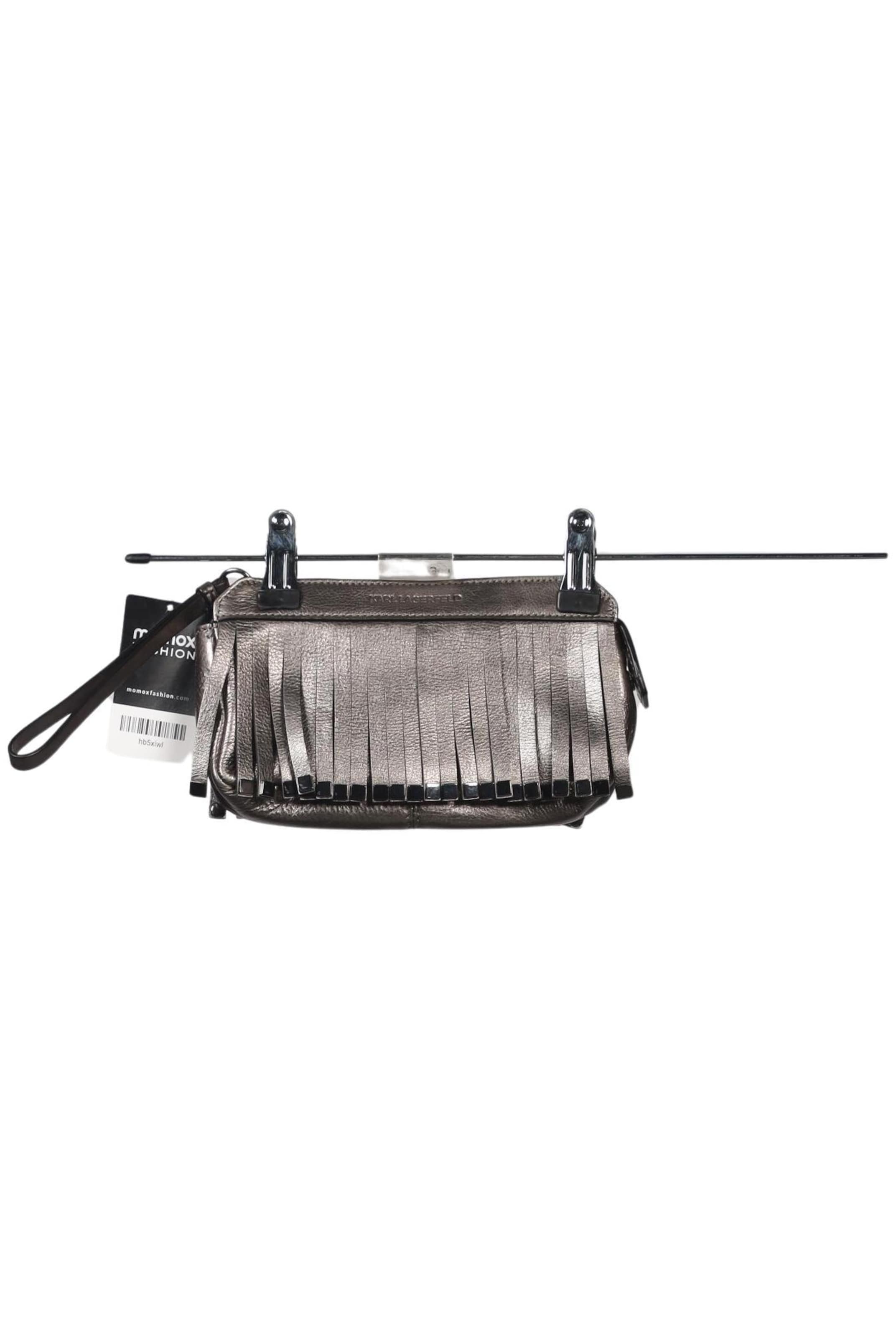 Karl Lagerfeld Handtasche klein Leder One Size in Silber: Vorderseite