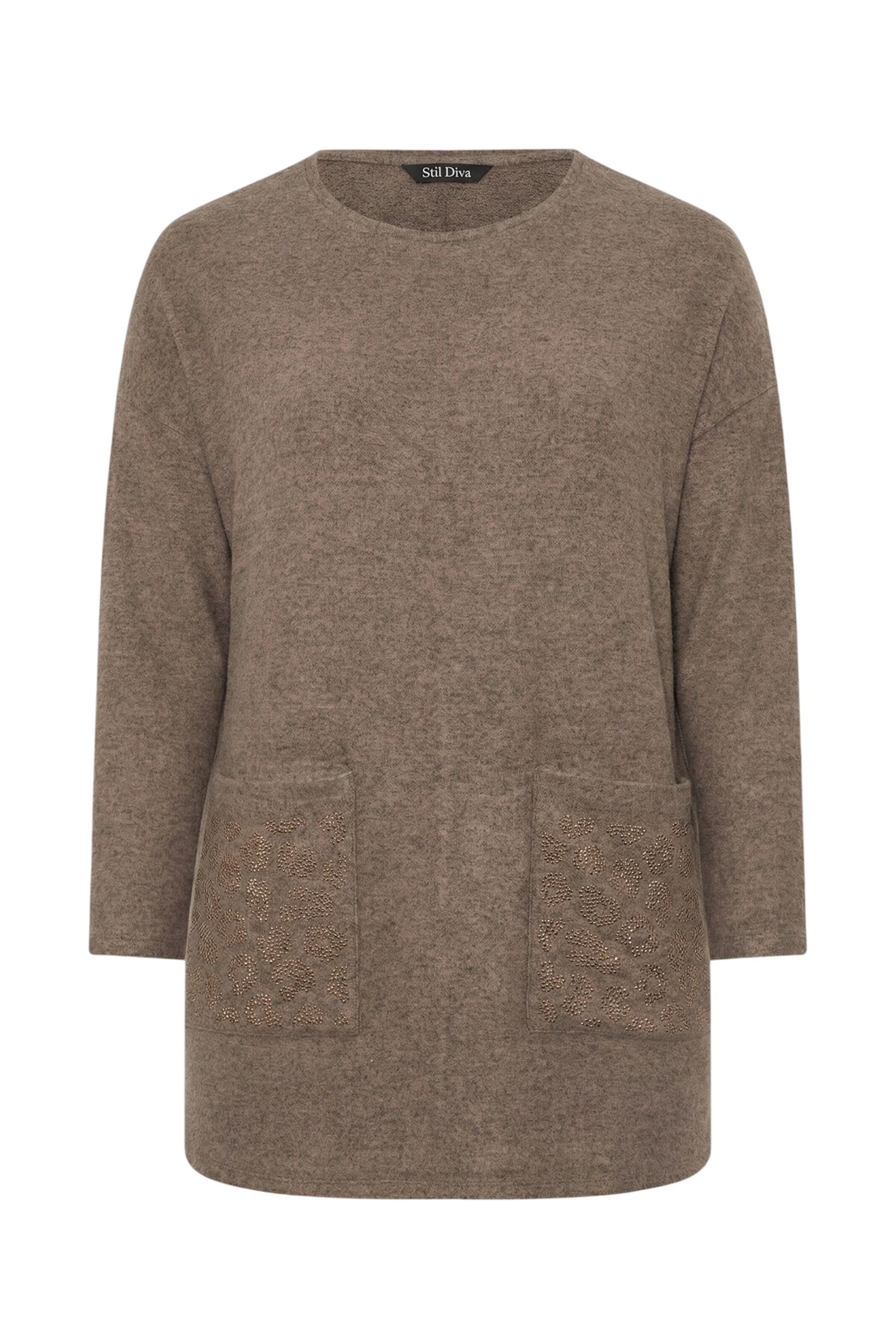 Pull-over Stil Diva en marron : devant