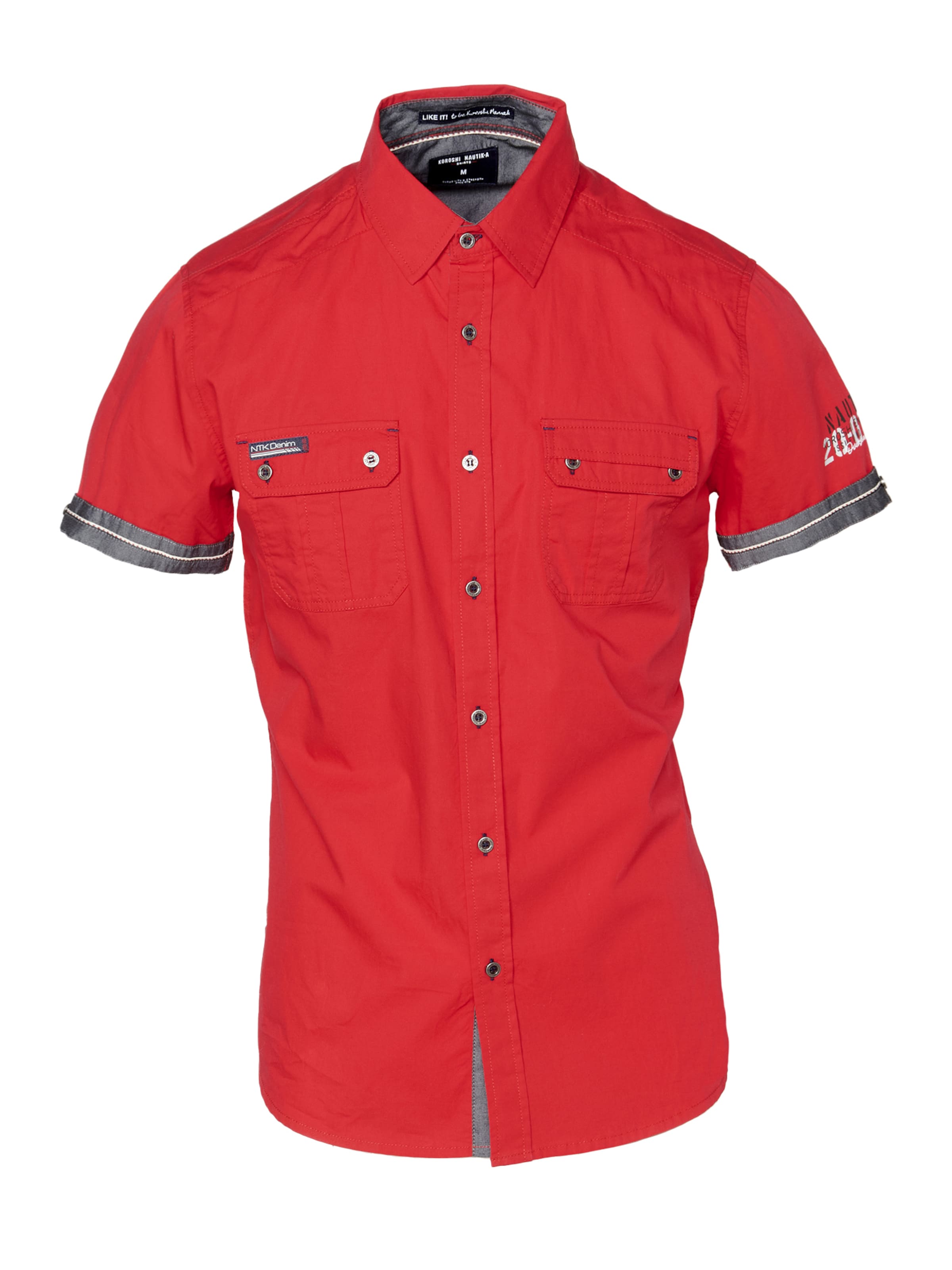 KOROSHI Button Up Shirt in Red, Item view