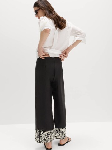 Wide Leg Pantalon Marks & Spencer en noir