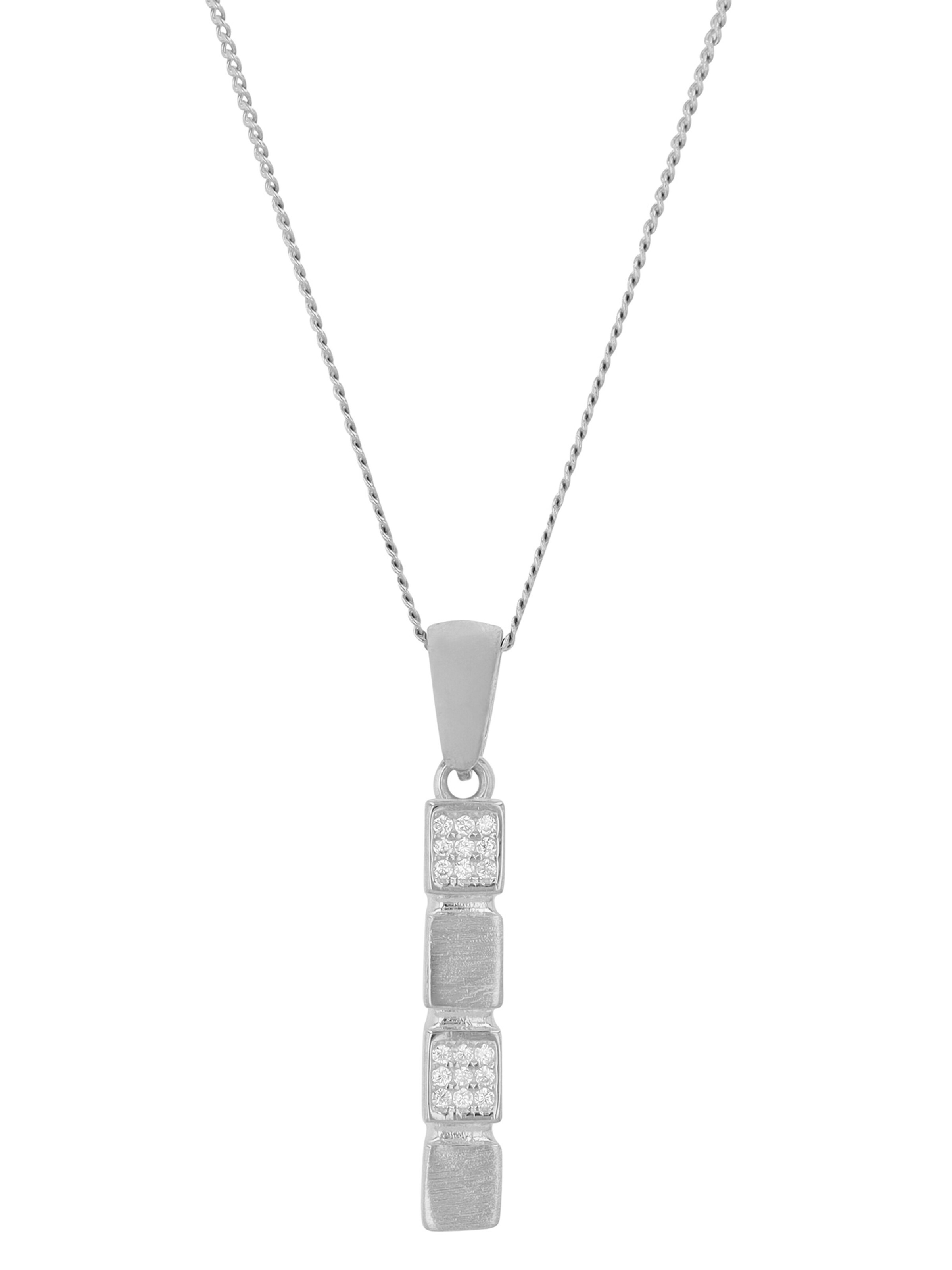 Akzent Pendant '"Elin" aus 925 Sterlingsilber, rhodiniert, langlebig' in Silver: front
