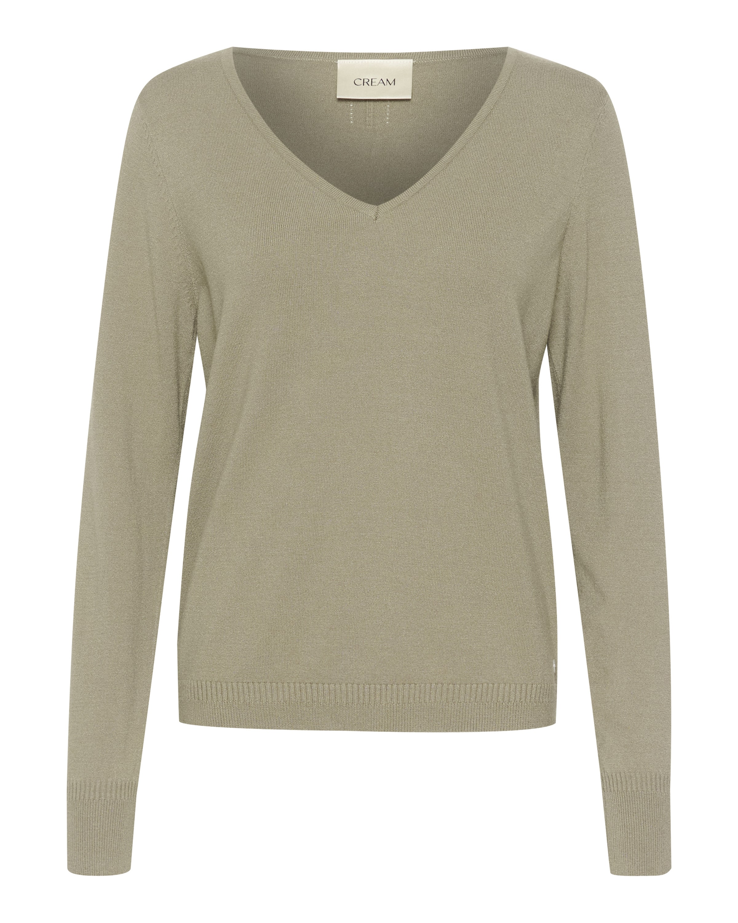 Pullover 'Dela' di Cream in verde: frontale