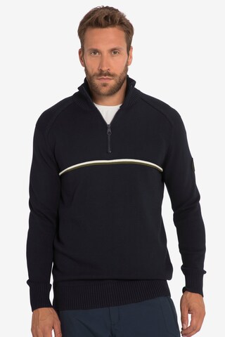 JAY-PI Athletic Sweater in Blue: front