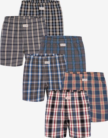 Sugar Pine Boxer ' Mix Karos ' in Mischfarben: Vorderseite