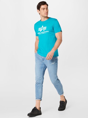 T-Shirt ALPHA INDUSTRIES en bleu