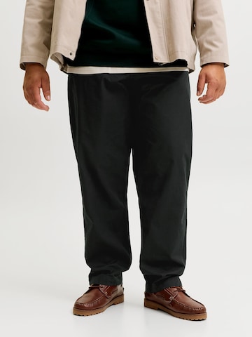 JACK & JONES - Pierna ancha Pantalón chino en negro: frente