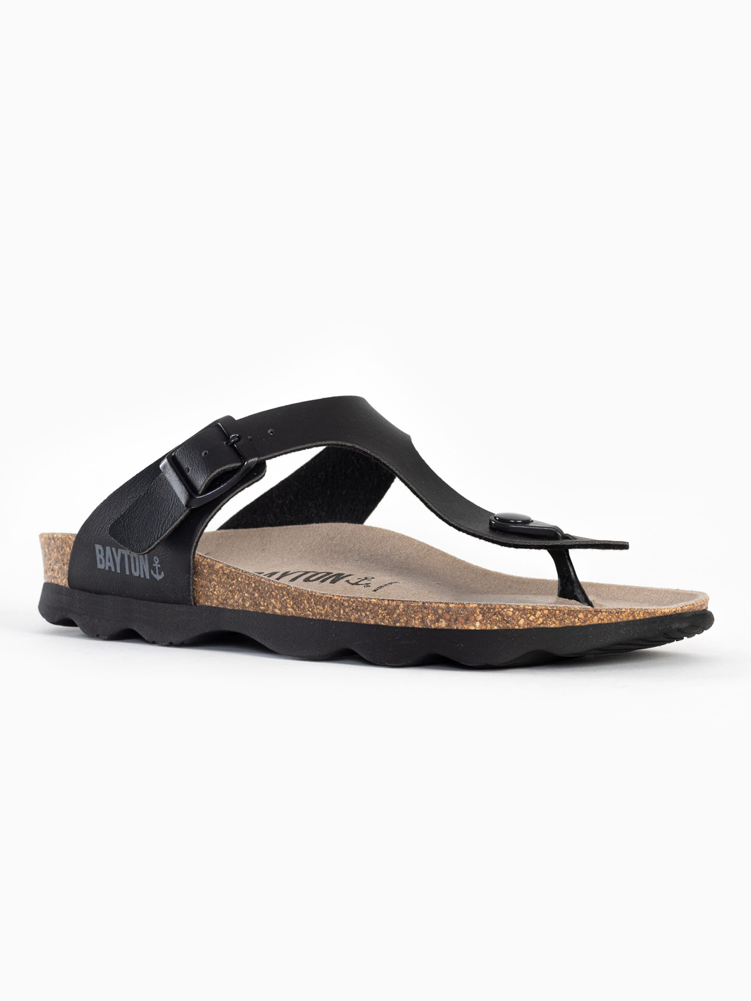 Bayton T-Bar Sandals 'Mercure' in Black