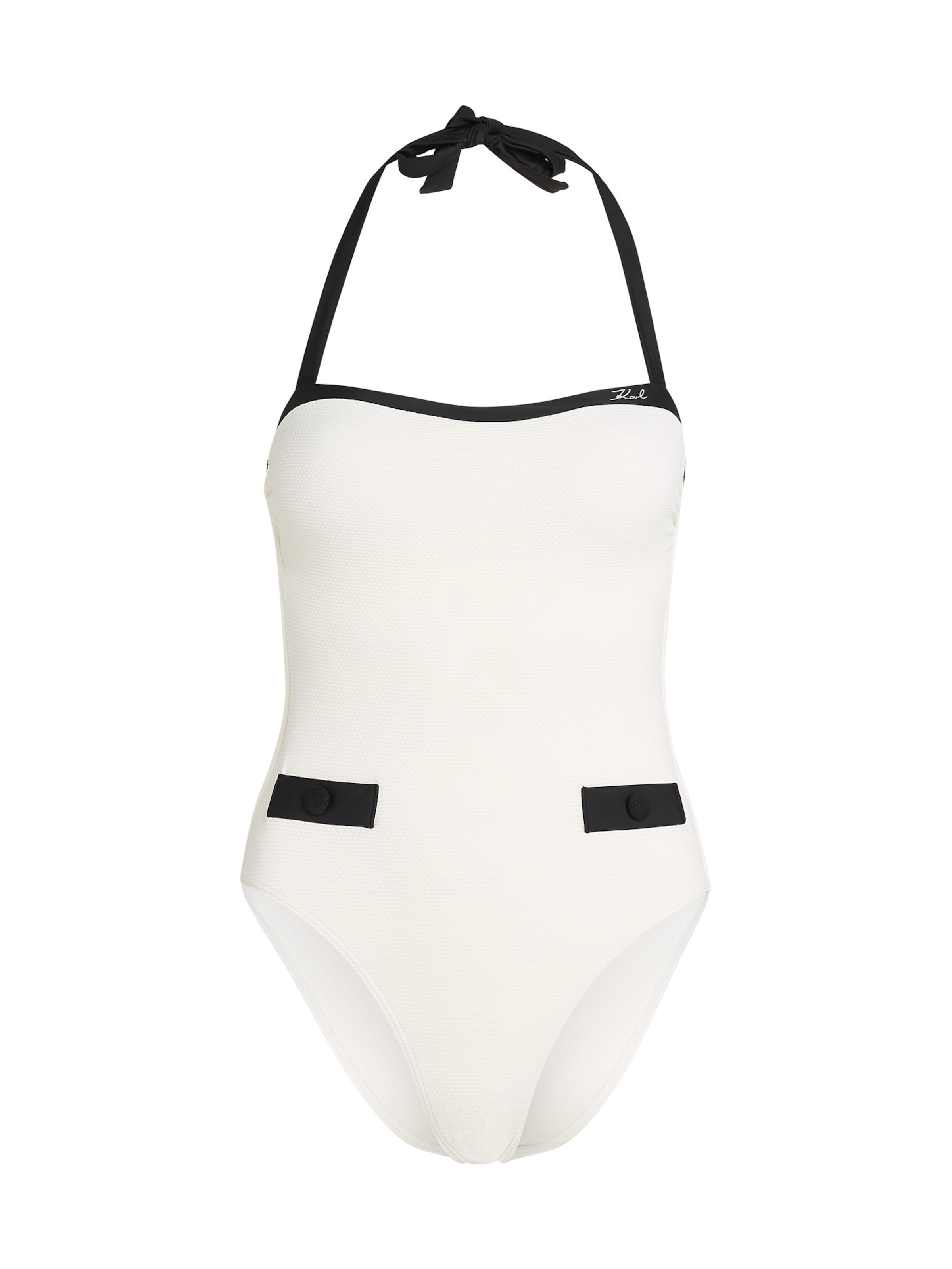 Karl Lagerfeld Balconette Fürdőruhák - fehér: elől