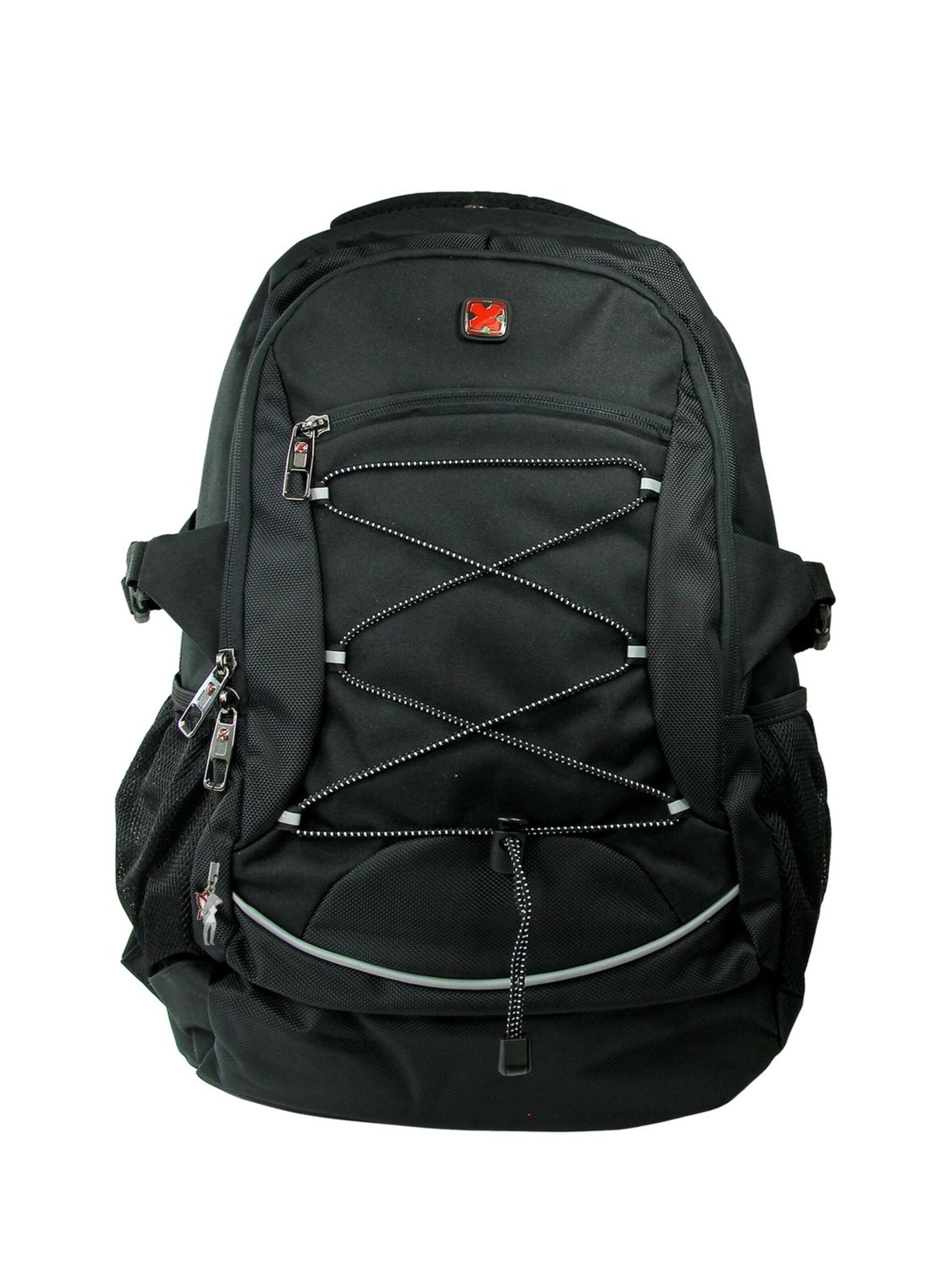 Travel N Meet Backpack in Black: front