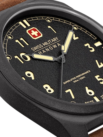 SWISS MILITARY HANOWA Analoguhr 'Fieldmaster' in Braun