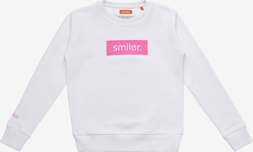 smiler. Sweatshirt in Wit: voorkant