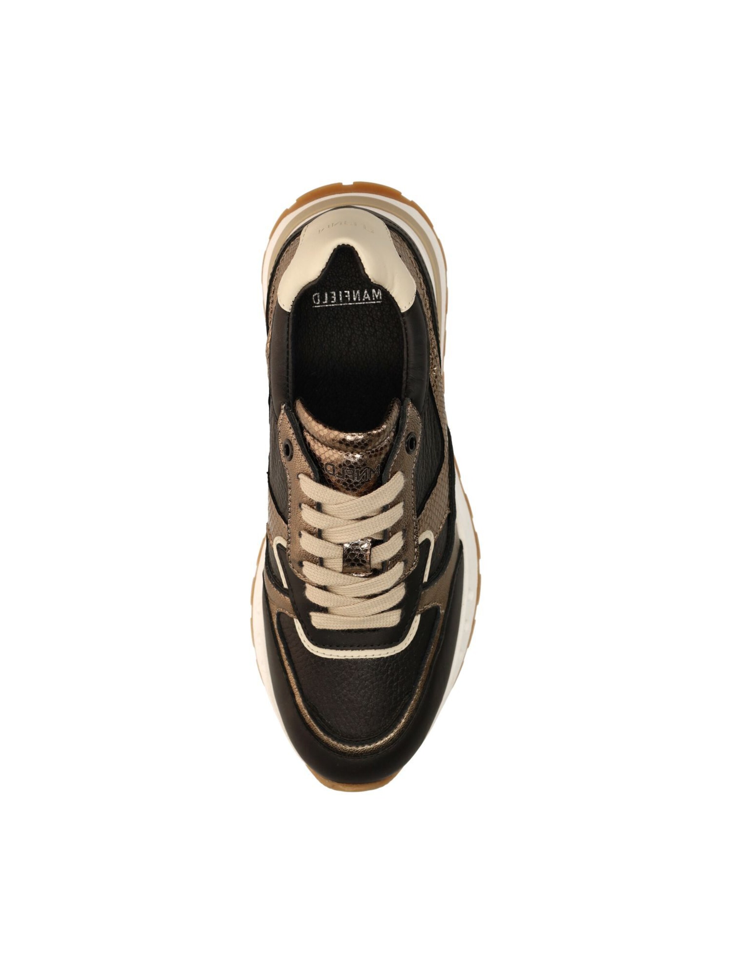 MANFIELD Sneakers laag in Zwart