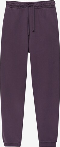 Pull&Bear Spodnie w kolorze fioletowy: przód
